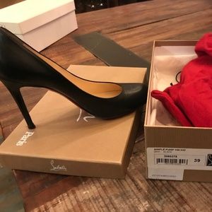 Louboutin Simple Black Heels